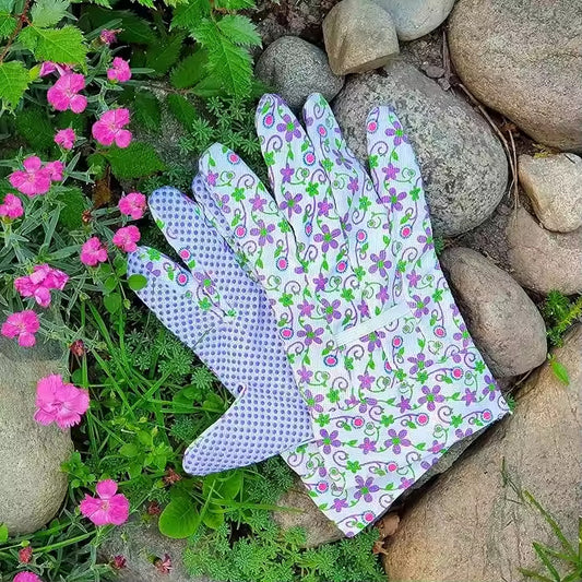 Gardening Gloves, flower print gardening gloves